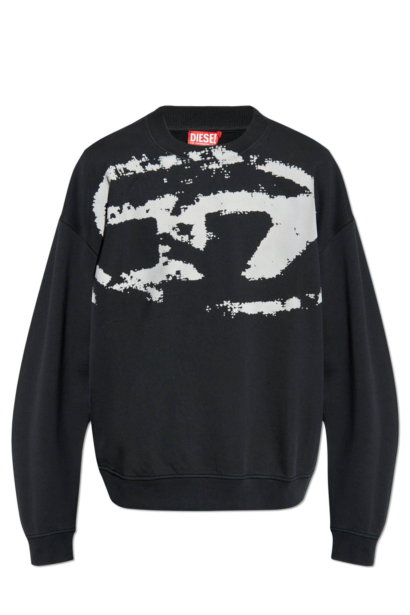 【DIESEL】S-Boxt-N5 Diesel Men's S-BOXT-N5 Oversized D-Logo Sweatshirt | Neiman